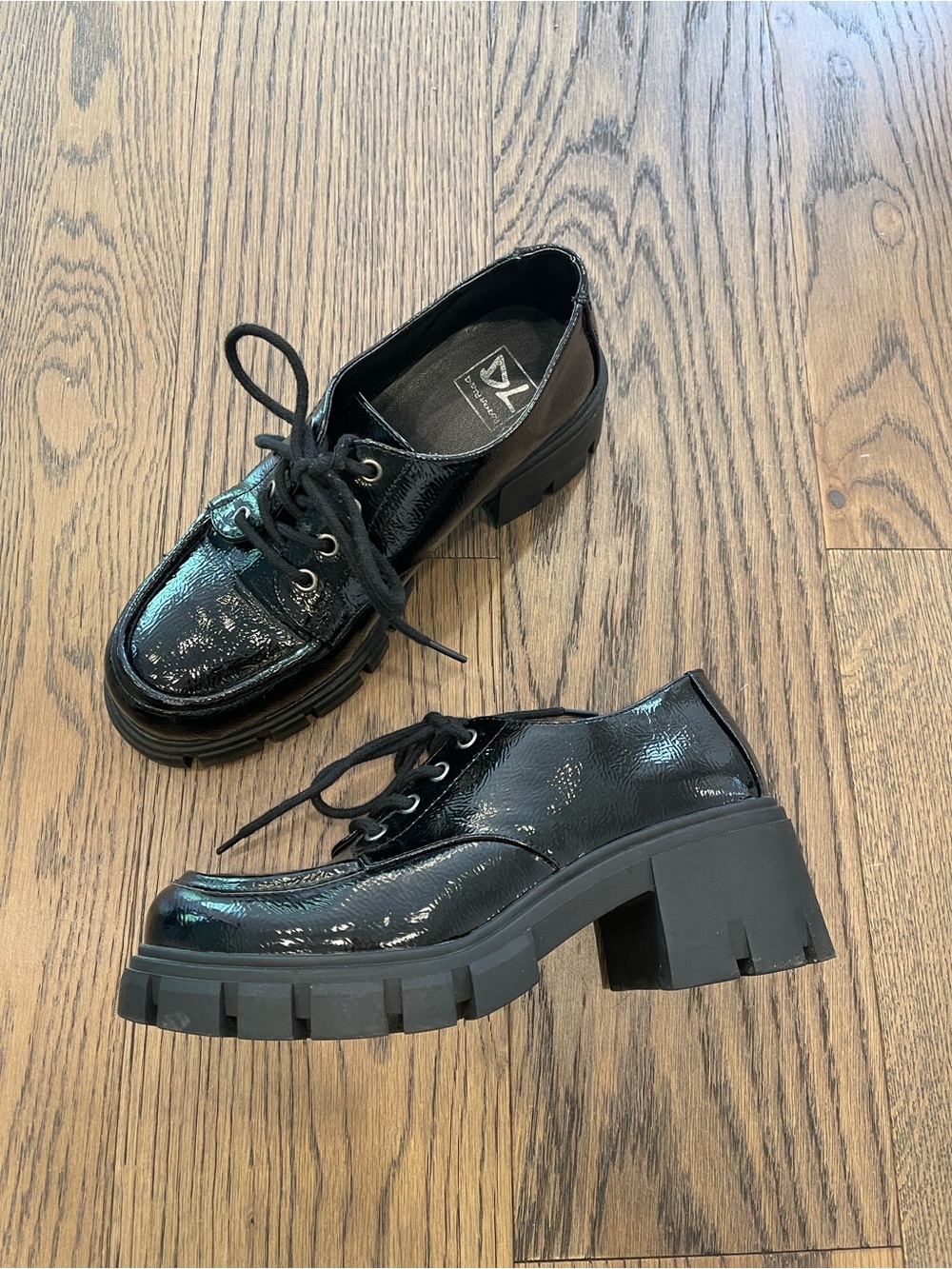 Dirty Laundry Chunky Black Loafers 8